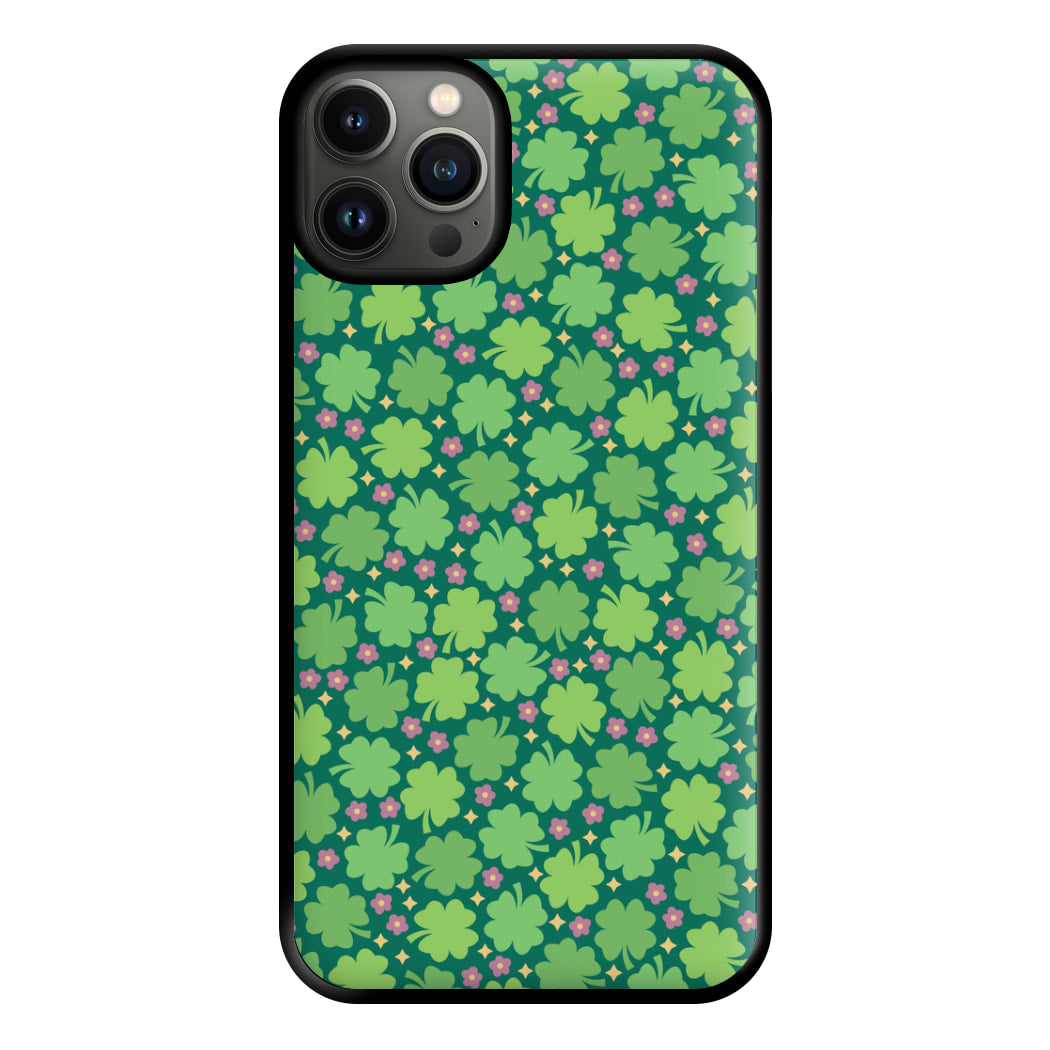 Clover Patterns - Foliage Phone Case for iPhone 13