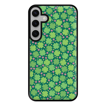 Clover Patterns - Foliage Phone Case for Galaxy S24FE