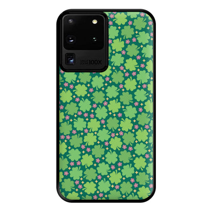 Clover Patterns - Foliage Phone Case for Galaxy S20 Ultra