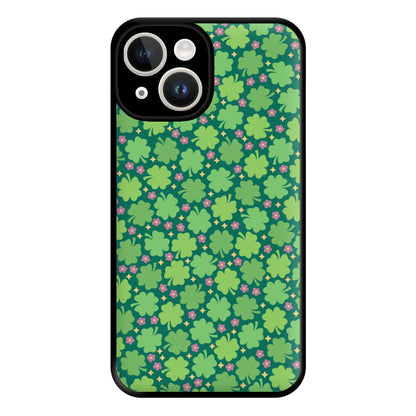 Clover Patterns - Foliage Phone Case for iPhone 14