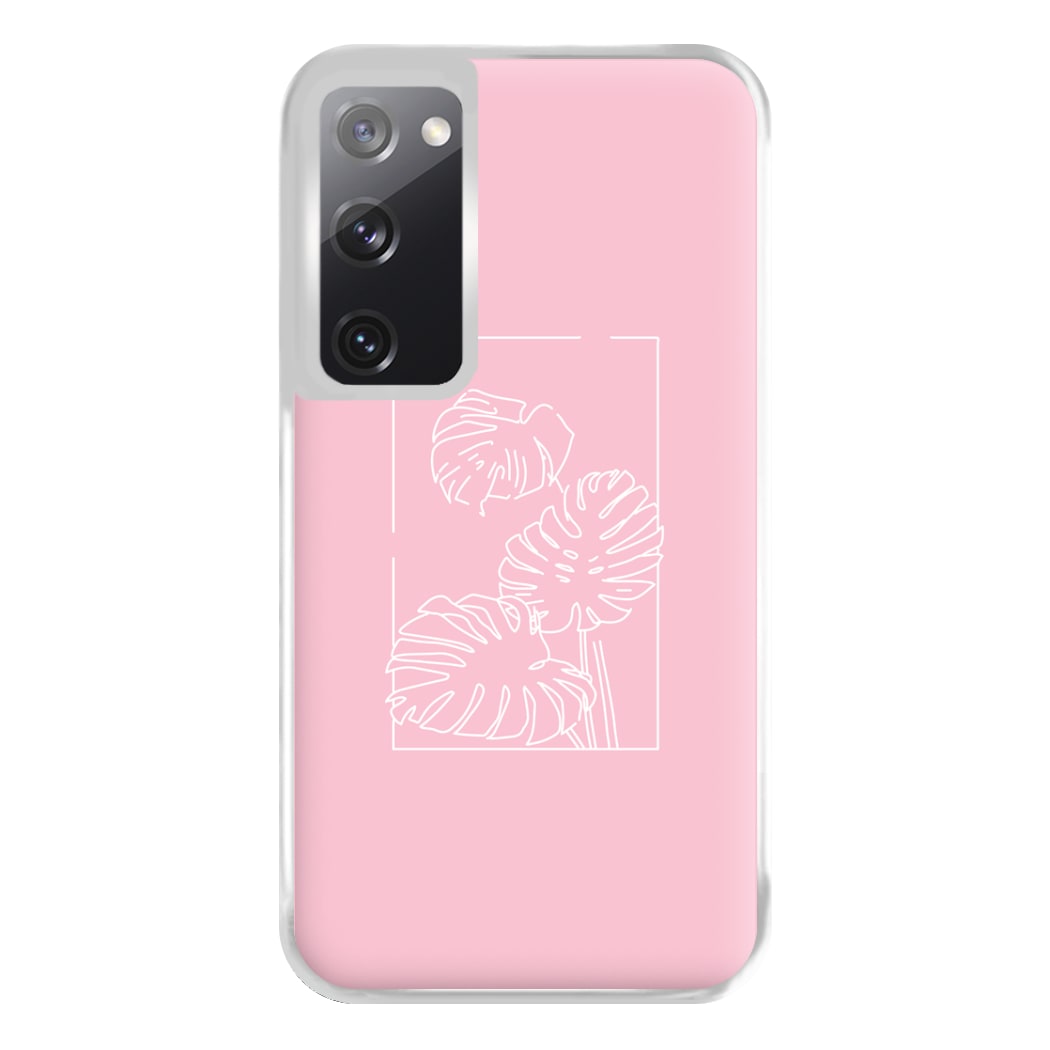 Pink Leaf - Foliage Phone Case for Galaxy S20FE