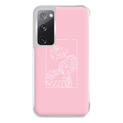 Pink Leaf - Foliage Phone Case for Galaxy S20FE