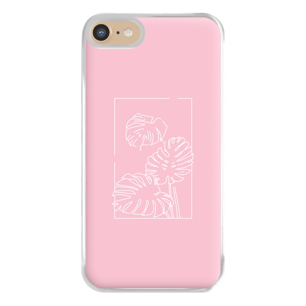 Pink Leaf - Foliage Phone Case for iPhone 6 / 7 / 8 / SE