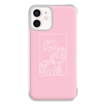 Pink Leaf - Foliage Phone Case for iPhone 13 Mini