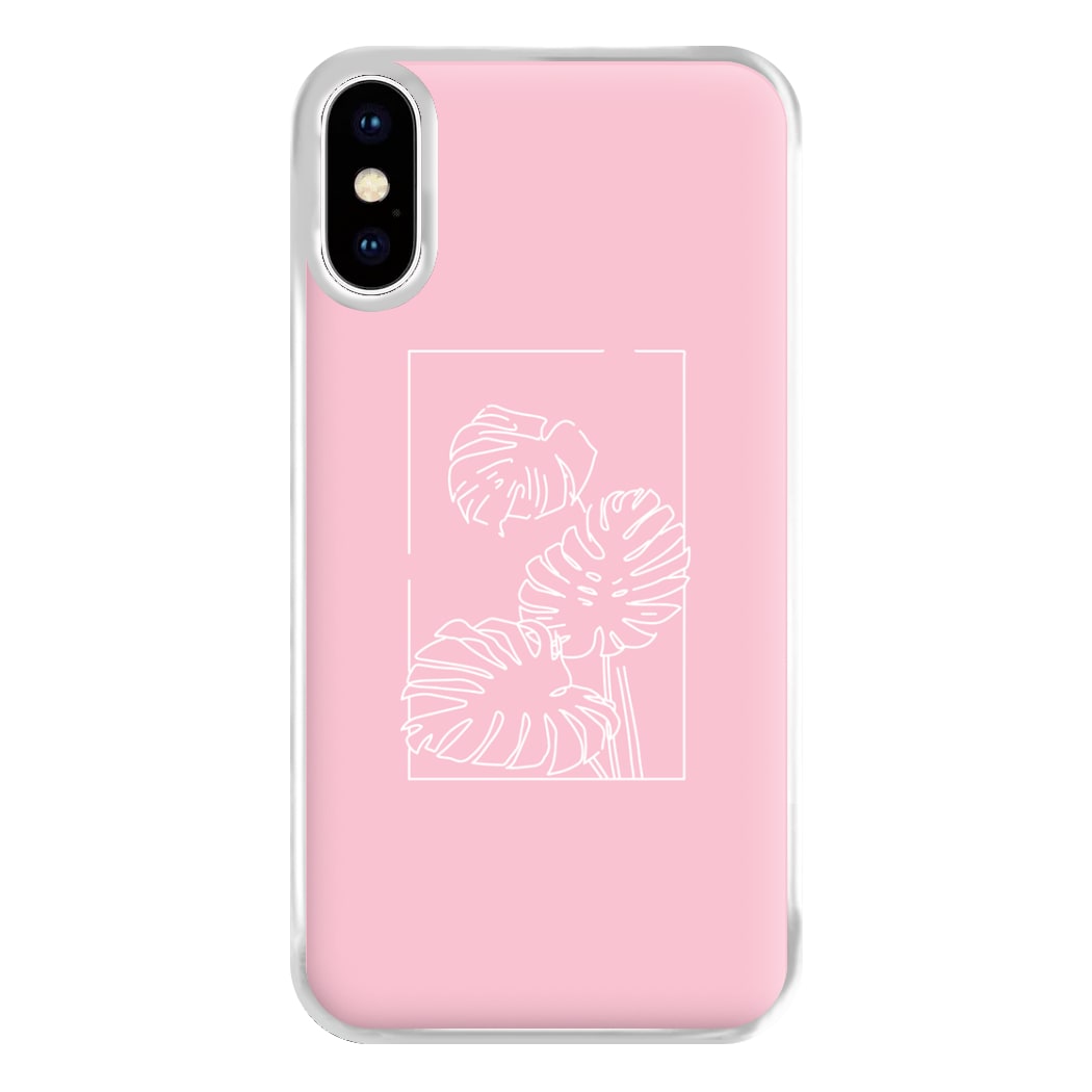 Pink Leaf - Foliage Phone Case for iPhone XS Max