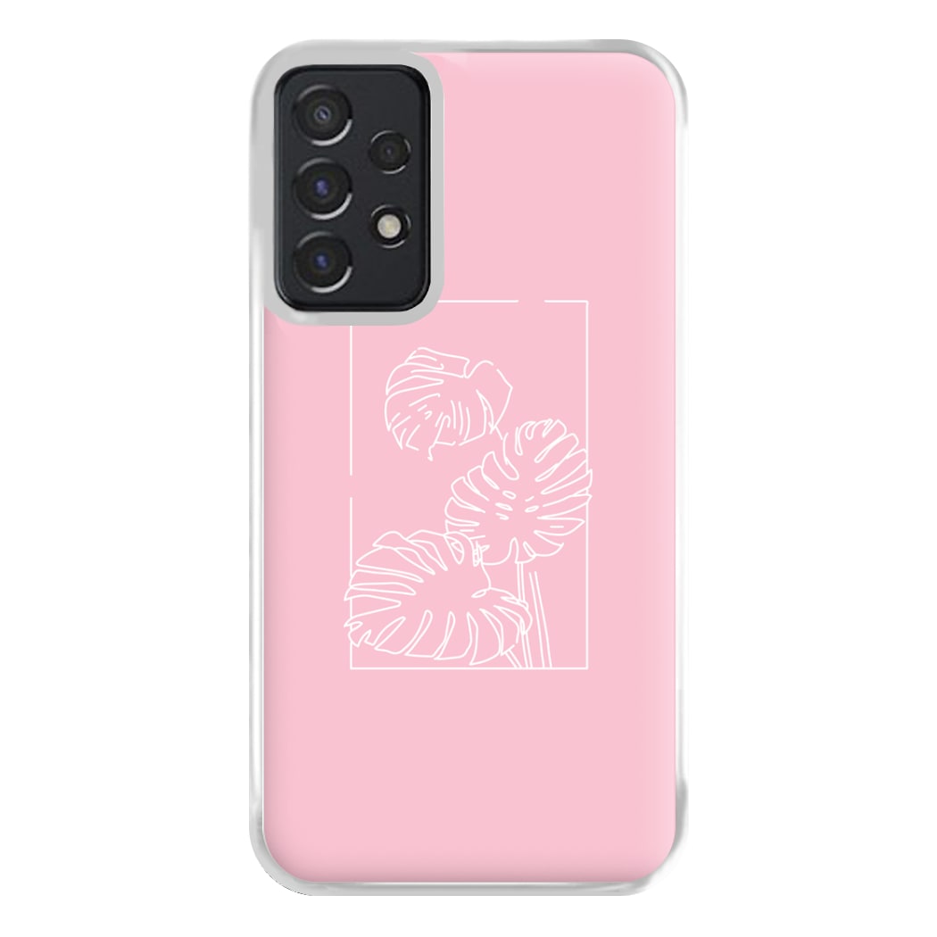 Pink Leaf - Foliage Phone Case for Galaxy A52 / A52s