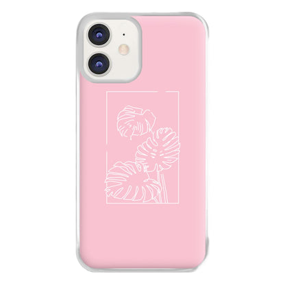 Pink Leaf - Foliage Phone Case for iPhone 11