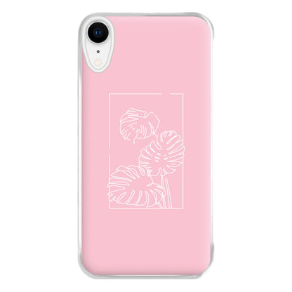 Pink Leaf - Foliage Phone Case for iPhone XR