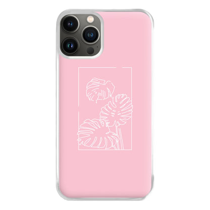 Pink Leaf - Foliage Phone Case for iPhone 13 Pro Max