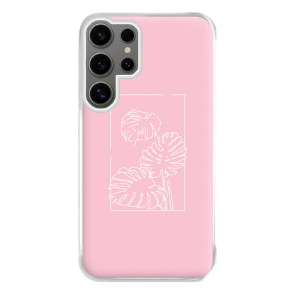 Pink Leaf - Foliage Phone Case for Galaxy S24 Ultra