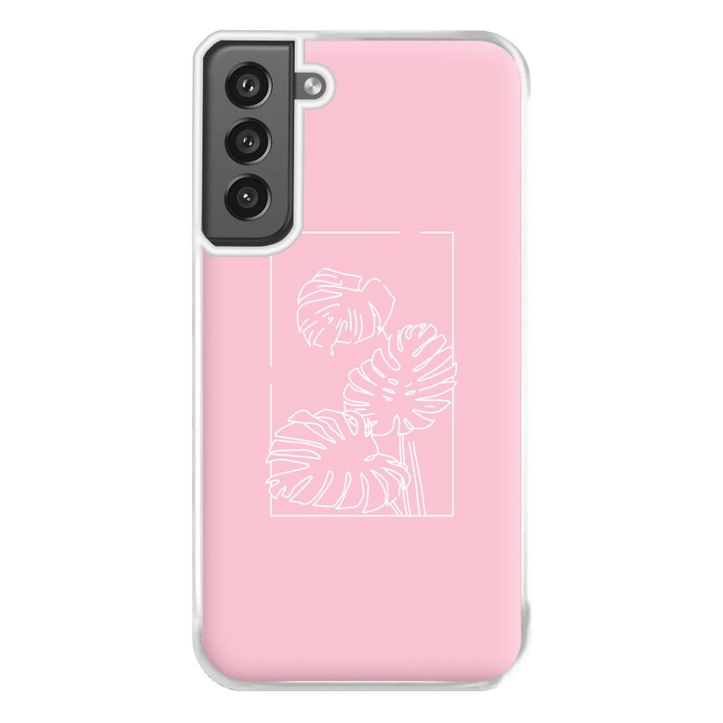 Pink Leaf - Foliage Phone Case for Galaxy S21FE