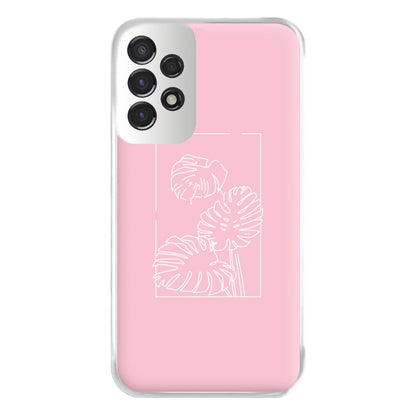 Pink Leaf - Foliage Phone Case for Galaxy A53