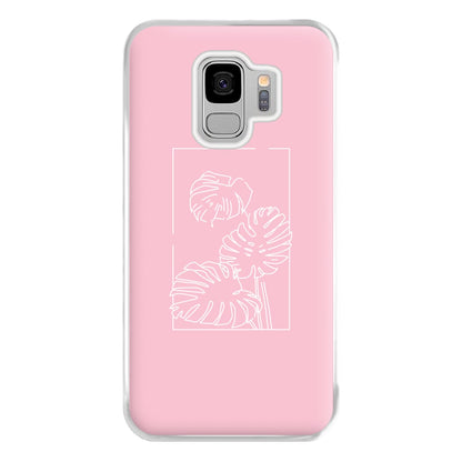 Pink Leaf - Foliage Phone Case for Galaxy S9 Plus