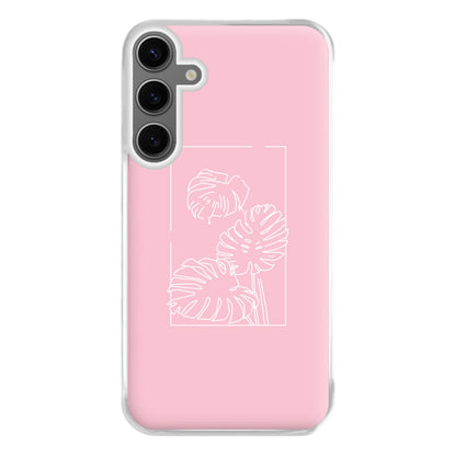 Pink Leaf - Foliage Phone Case for Galaxy S24FE