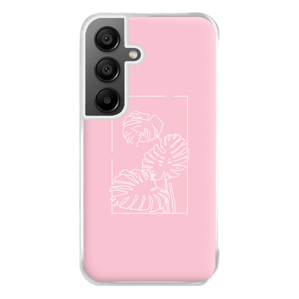 Pink Leaf - Foliage Phone Case for Galaxy A55