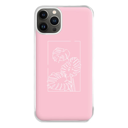 Pink Leaf - Foliage Phone Case for iPhone 13