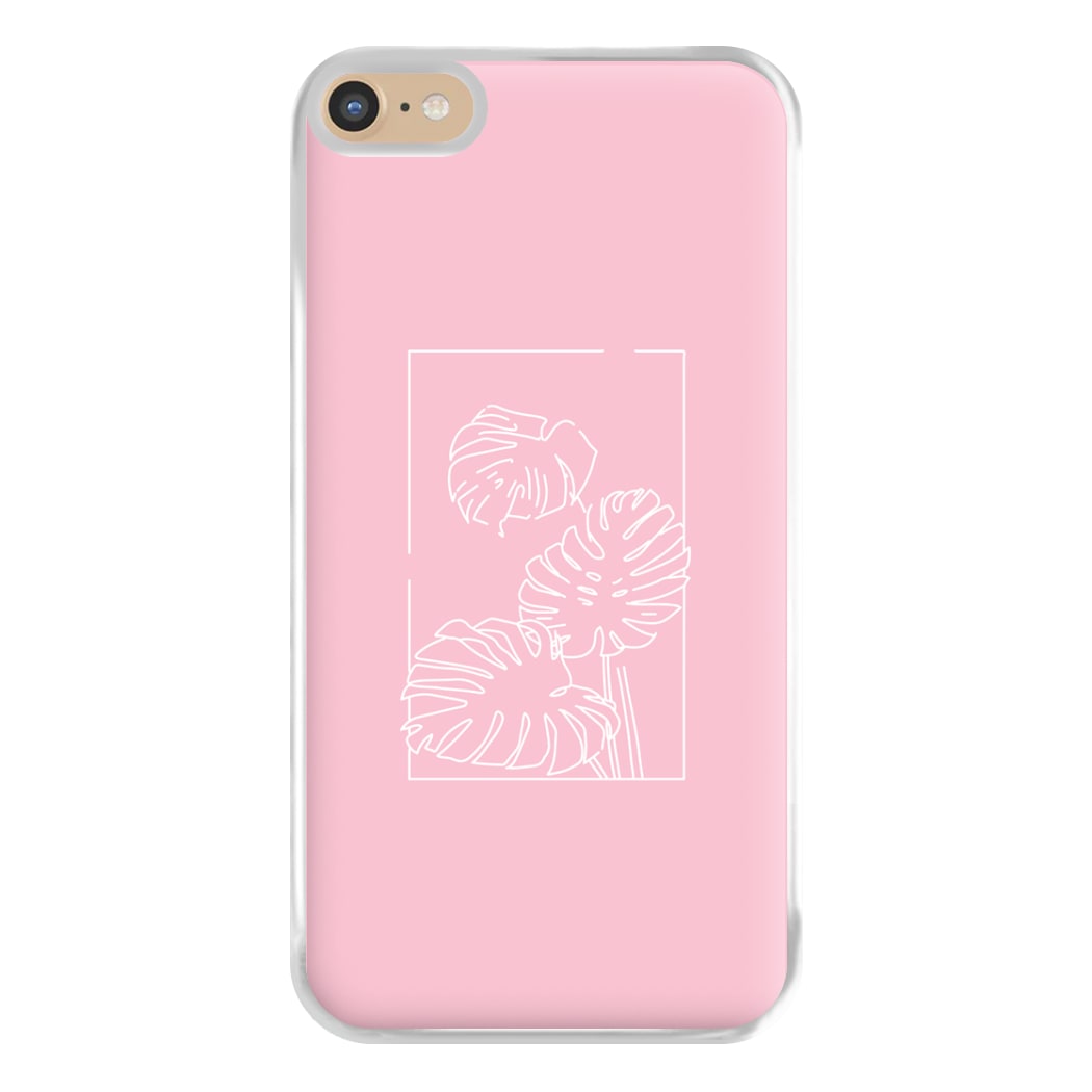 Pink Leaf - Foliage Phone Case for iPhone 6 Plus / 7 Plus / 8 Plus