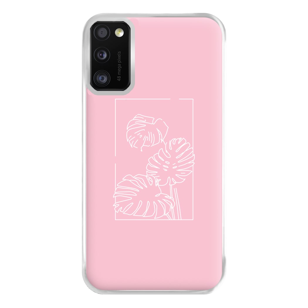 Pink Leaf - Foliage Phone Case for Galaxy A41