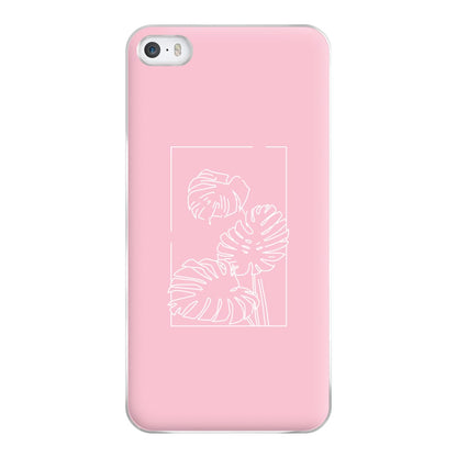 Pink Leaf - Foliage Phone Case for iPhone 5 / 5s / SE 2016