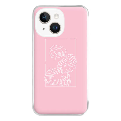 Pink Leaf - Foliage Phone Case for iPhone 14 Plus