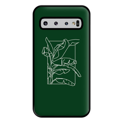 Green Leaf - Foliage Phone Case for Galaxy S10 Plus