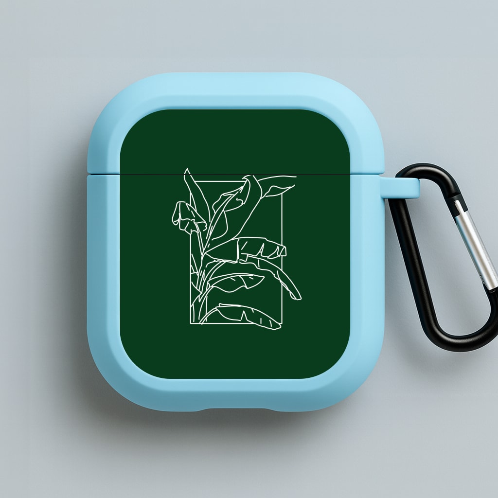 Green Leaf - Foliage Blue AirPods Case