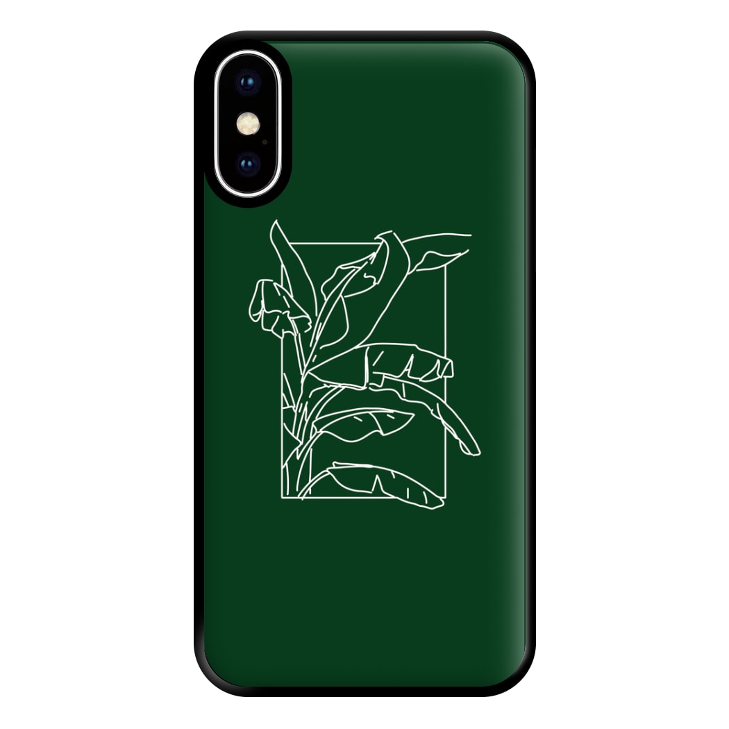 Green Leaf - Foliage Phone Case for iPhone XS Max