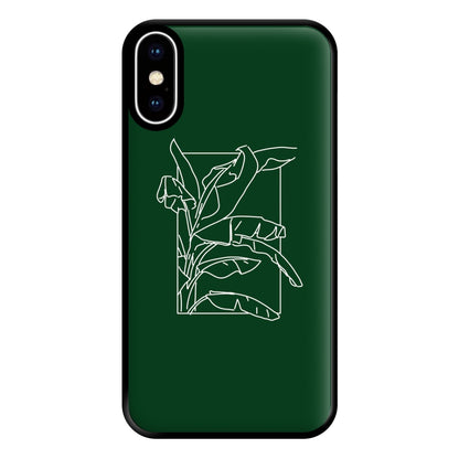 Green Leaf - Foliage Phone Case for iPhone XS Max