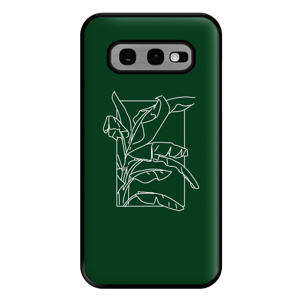 Green Leaf - Foliage Phone Case for Galaxy S10e