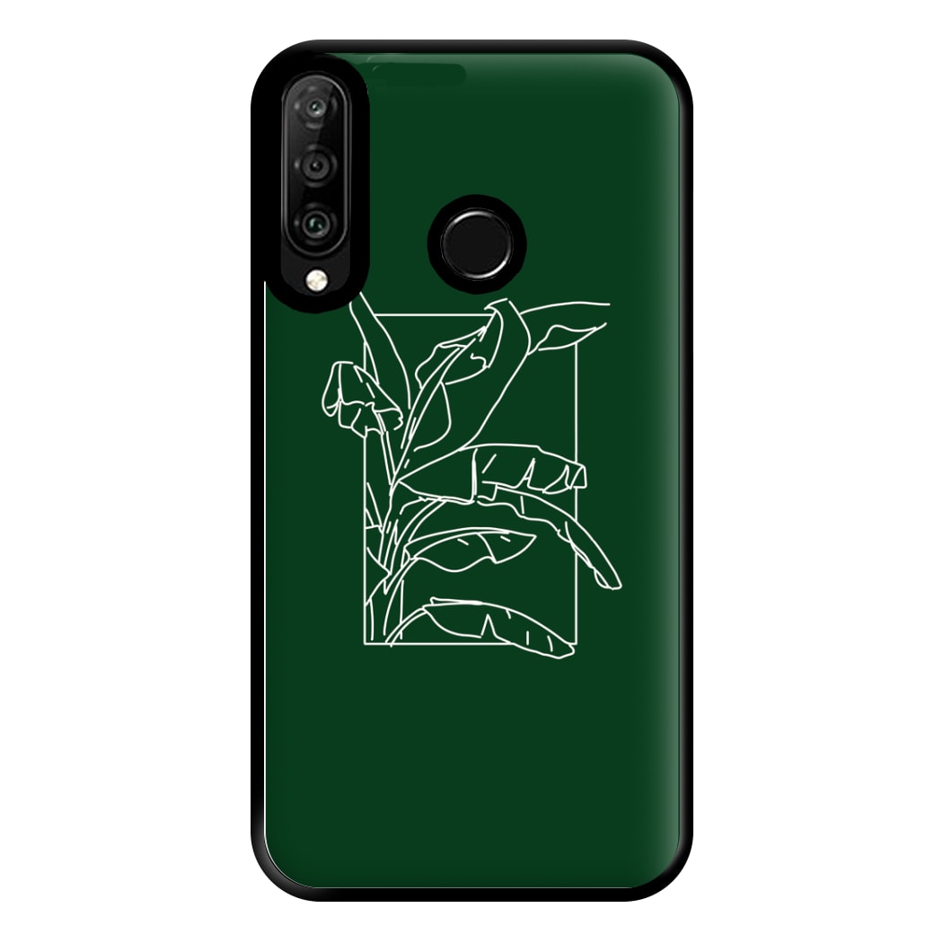 Green Leaf - Foliage Phone Case for Huawei P30 Lite