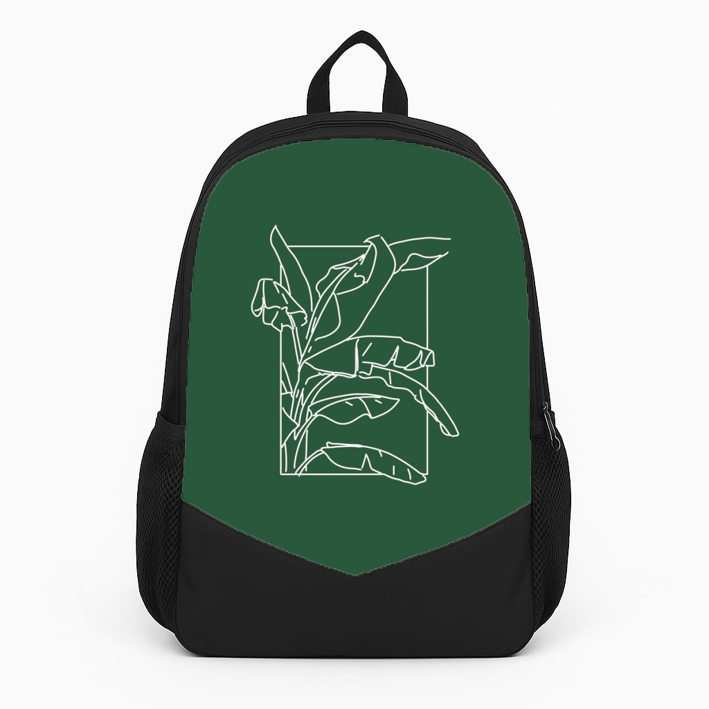 Green Leaf - Foliage Large Backpack