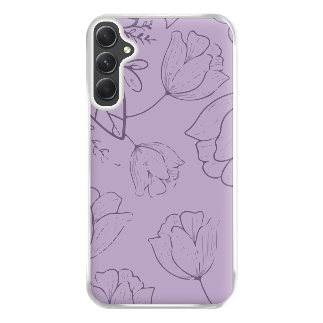 Tulips - Foliage Phone Case for Galaxy A14