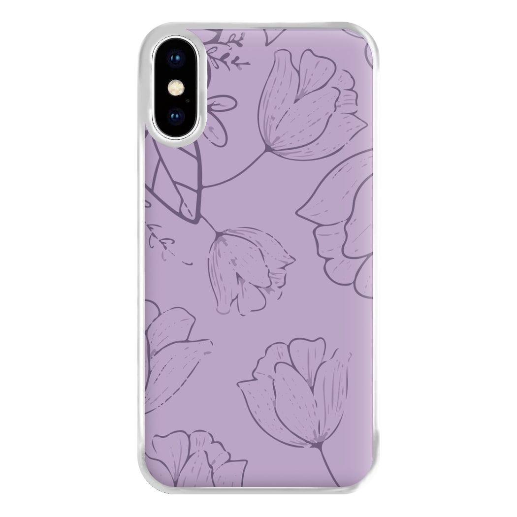 Tulips - Foliage Phone Case for iPhone XS Max