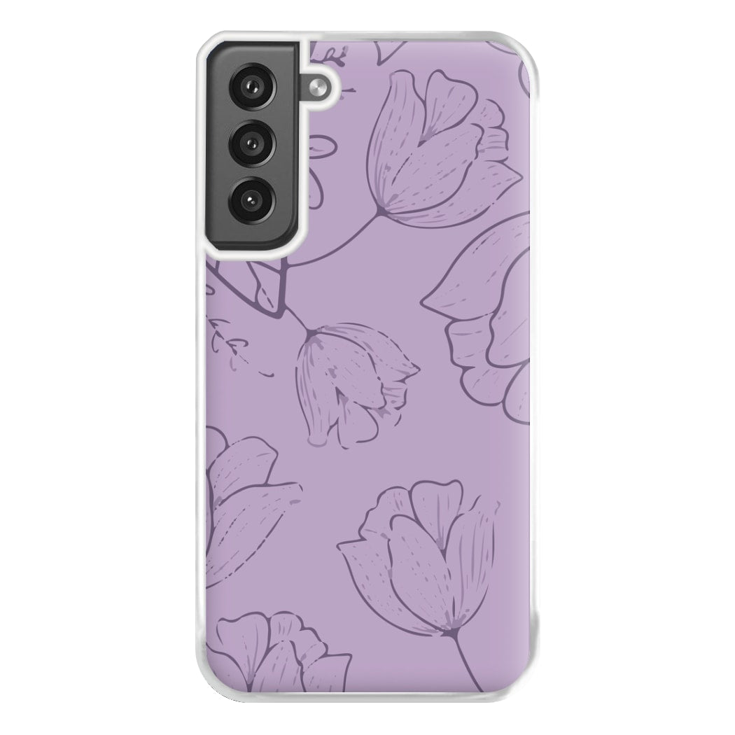 Tulips - Foliage Phone Case for Galaxy S21FE