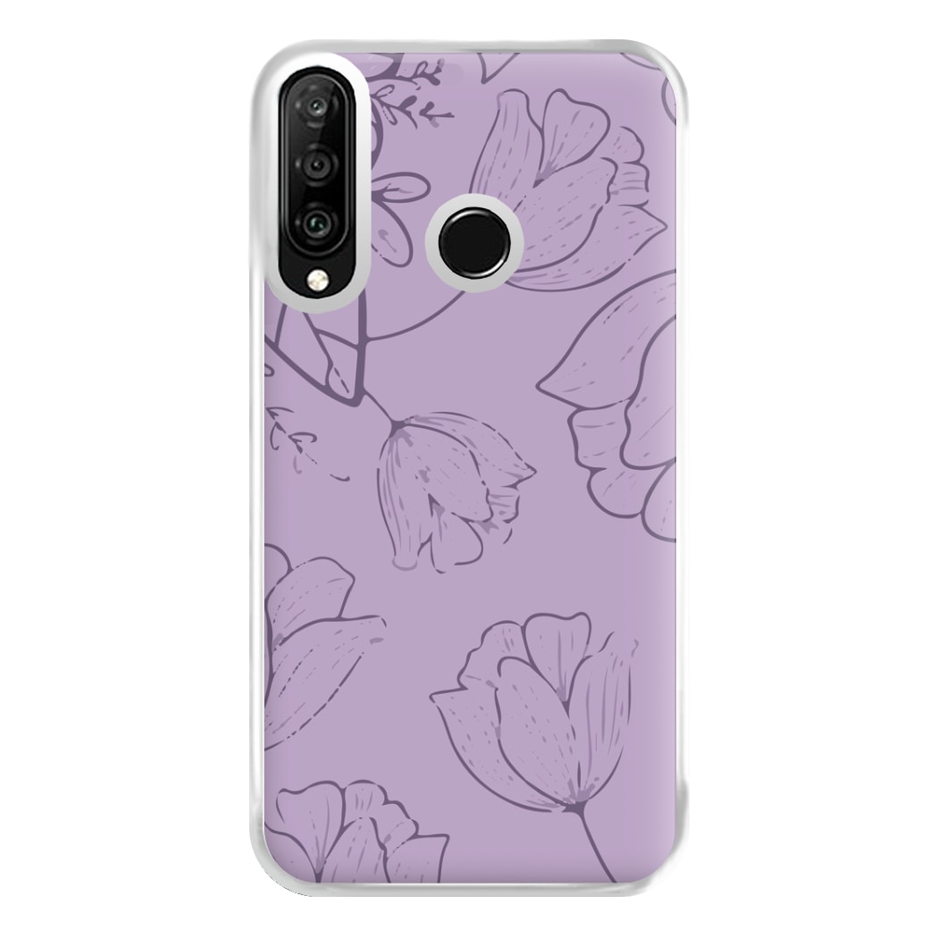 Tulips - Foliage Phone Case for Huawei P30 Lite