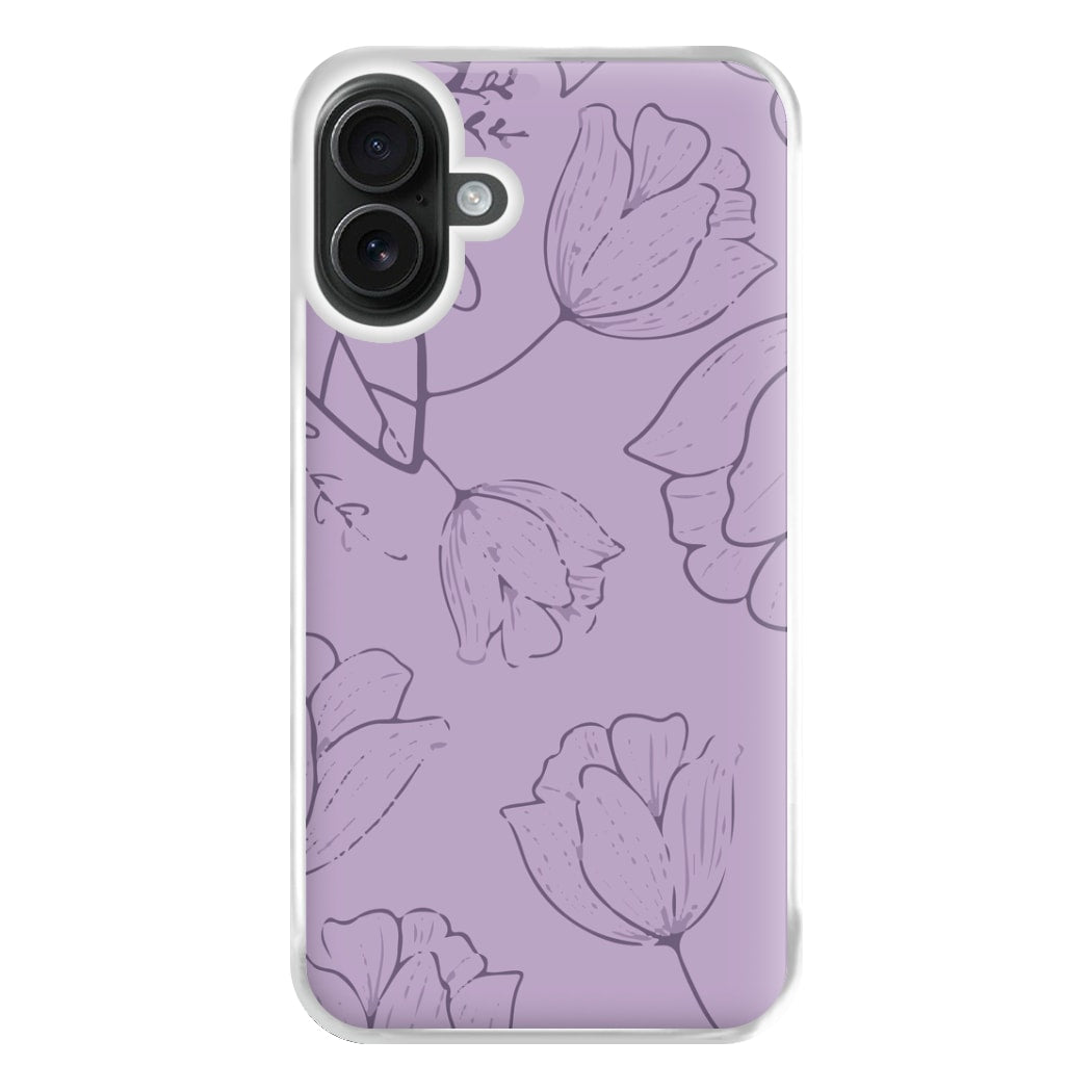 Tulips - Foliage Phone Case for iPhone 16 Plus