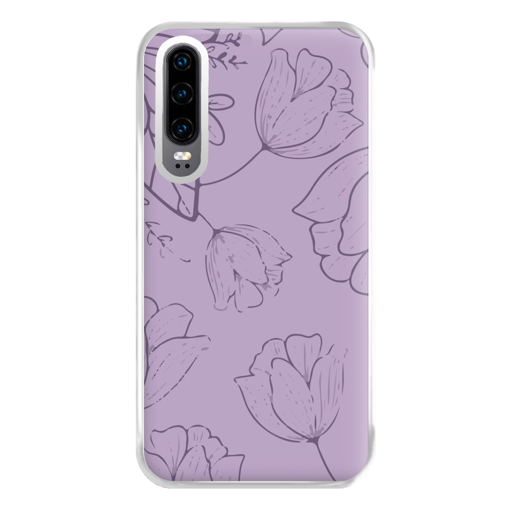 Tulips - Foliage Phone Case for Huawei P30