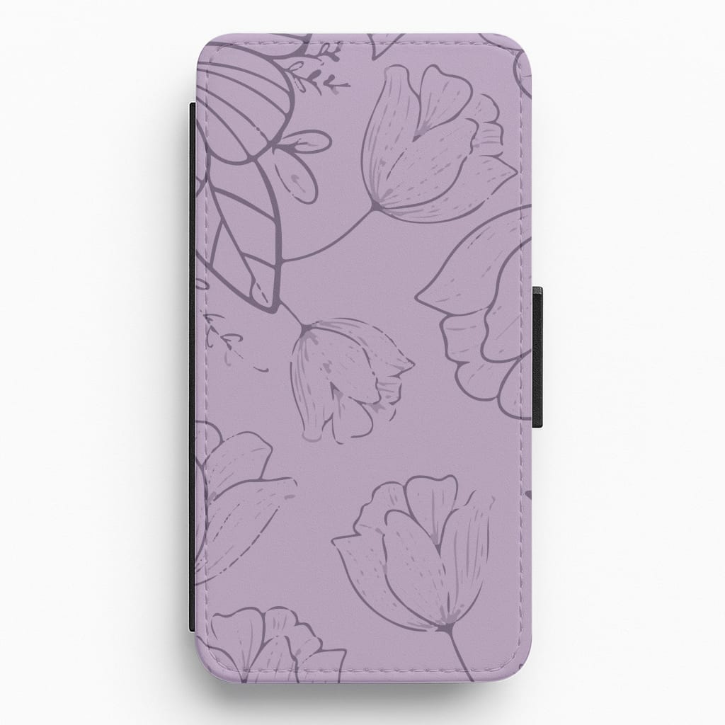 Tulips - Foliage Flip / Wallet Phone Case