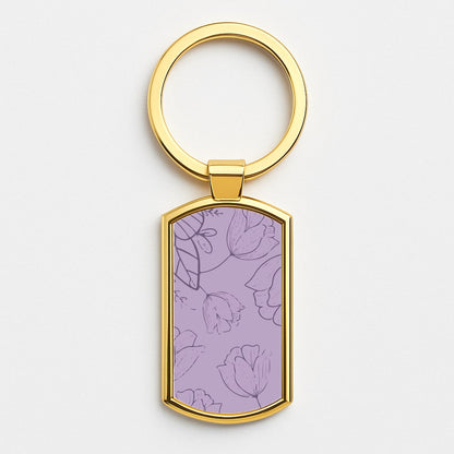 Tulips - Foliage Gold Keyring