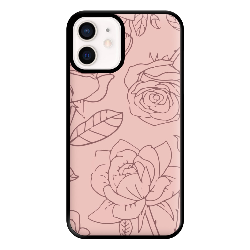 Roses - Foliage Phone Case for iPhone 12 Mini