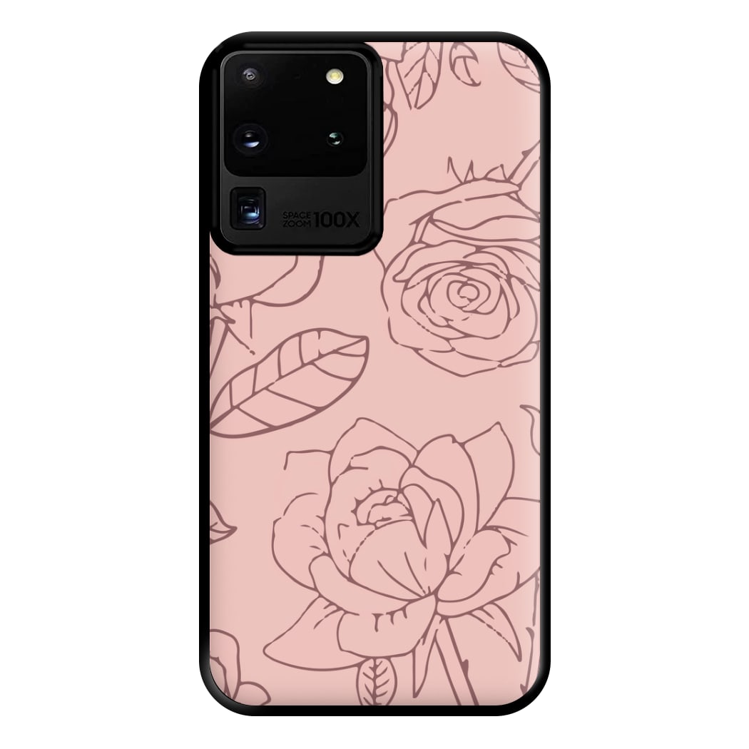 Roses - Foliage Phone Case for Galaxy S20 Ultra