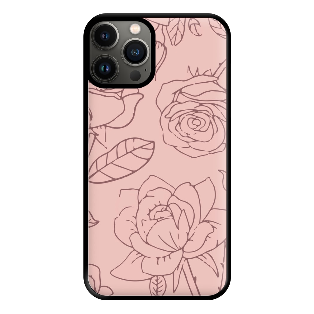 Roses - Foliage Phone Case for iPhone 11 Pro Max