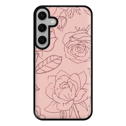 Roses - Foliage Phone Case for Galaxy S24FE