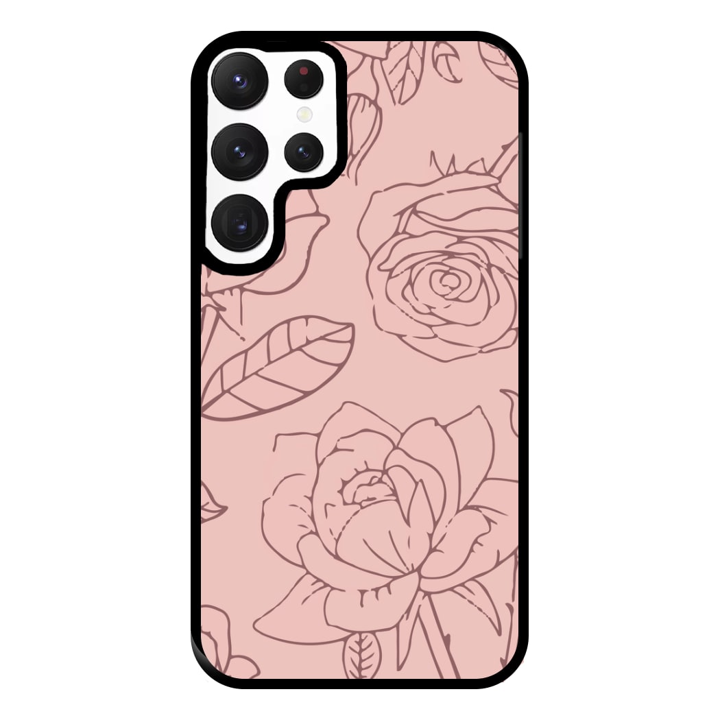 Roses - Foliage Phone Case for Galaxy S22 Ultra