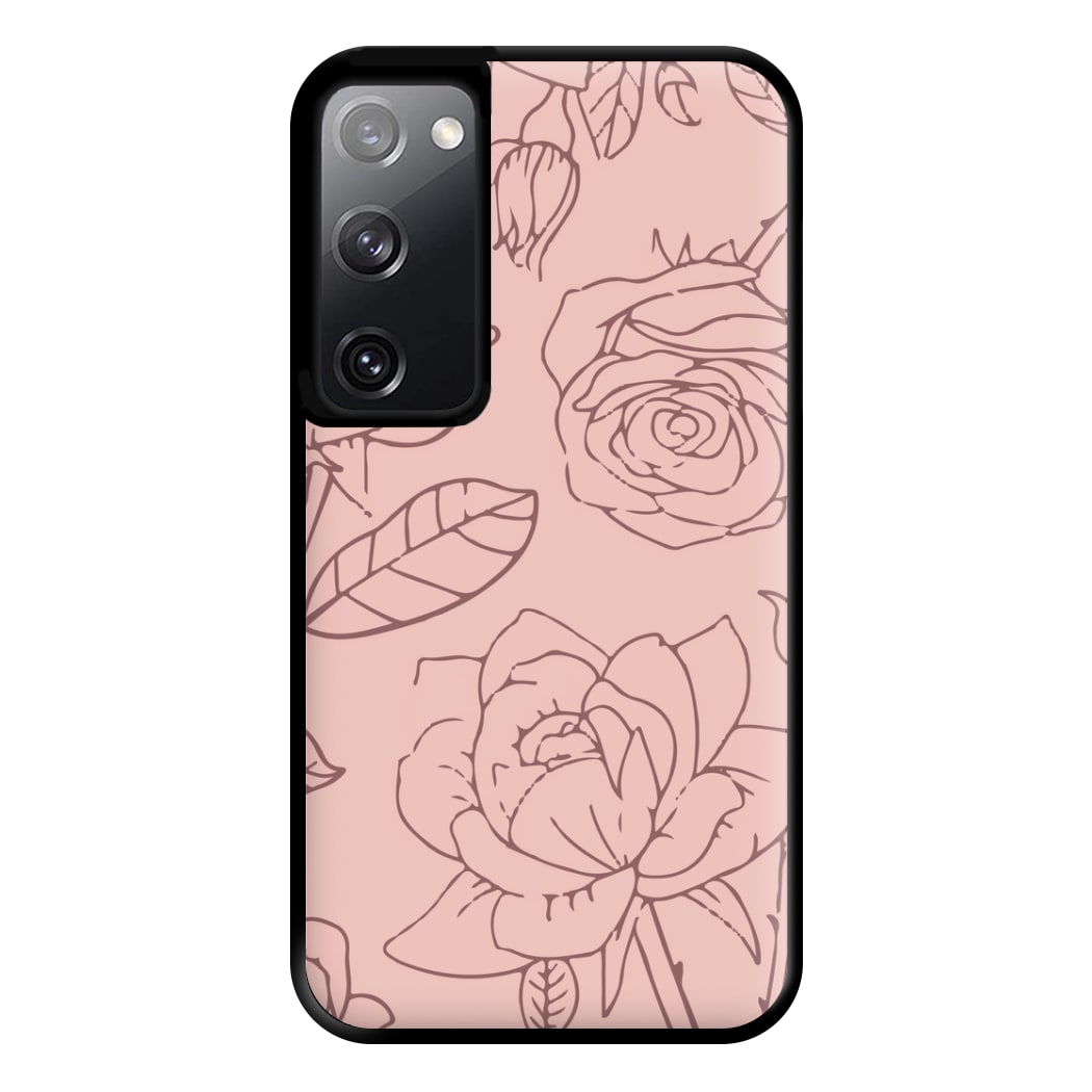 Roses - Foliage Phone Case for Galaxy S20