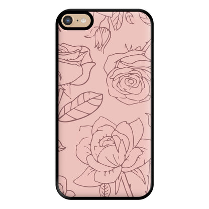 Roses - Foliage Phone Case for iPhone 6 Plus / 7 Plus / 8 Plus