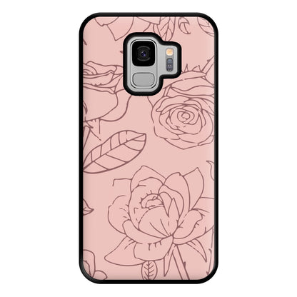 Roses - Foliage Phone Case for Galaxy S9 Plus