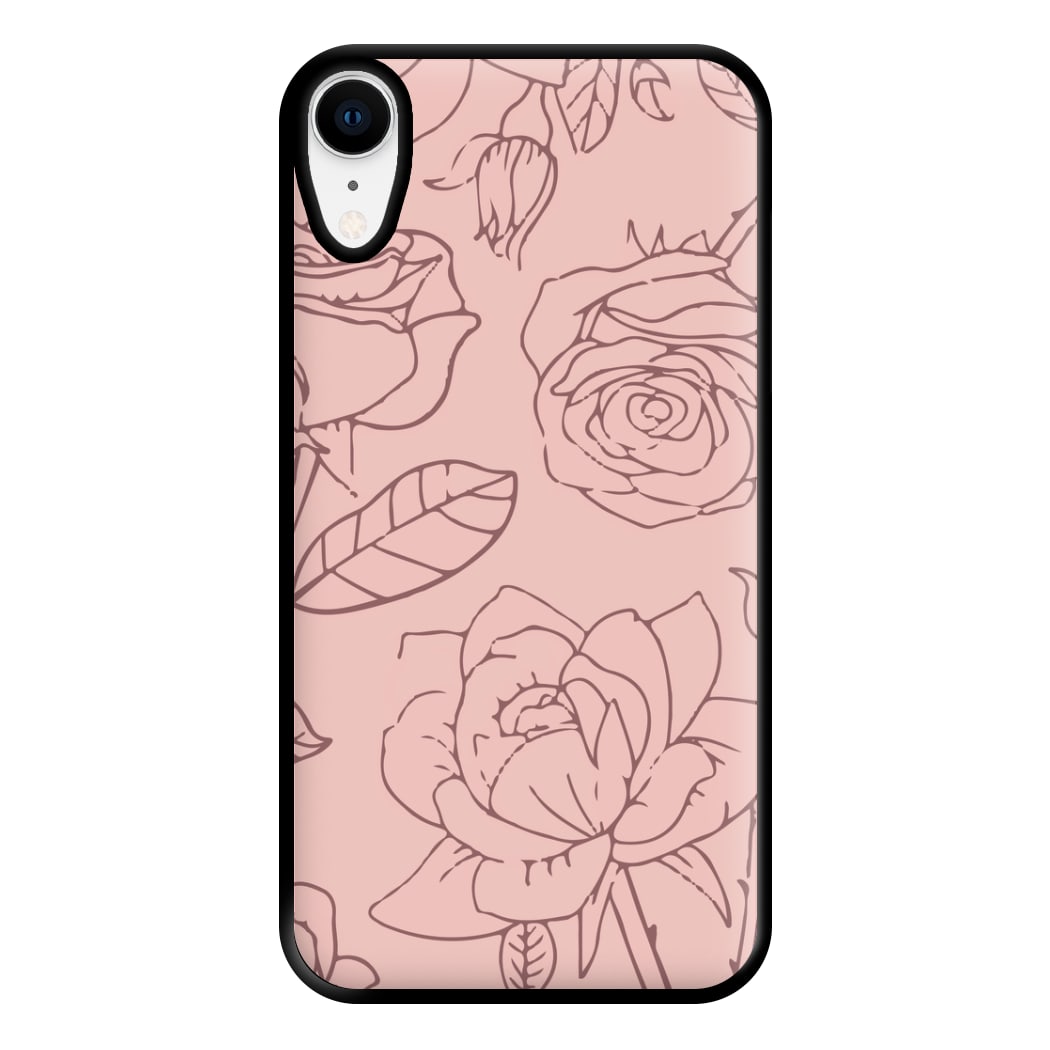 Roses - Foliage Phone Case for iPhone XR