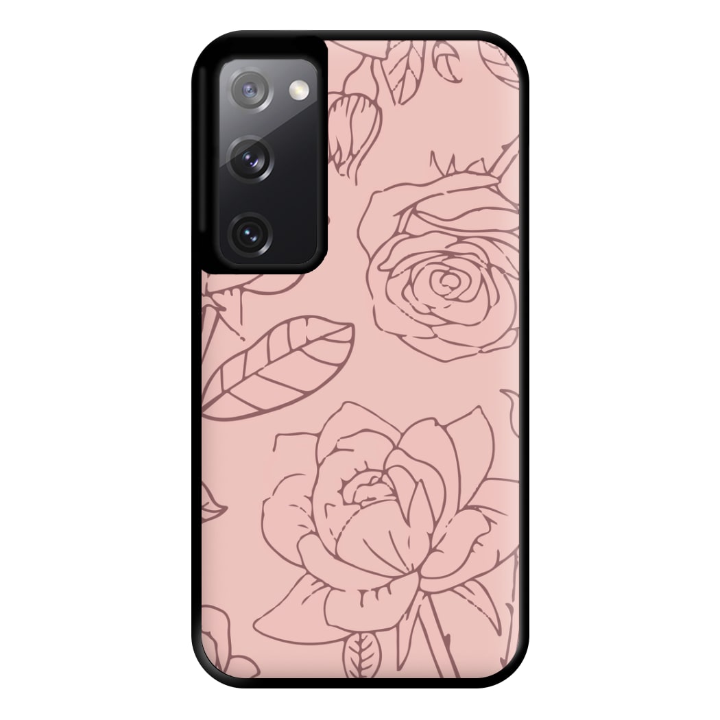 Roses - Foliage Phone Case for Galaxy S20FE