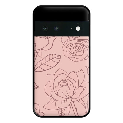 Roses - Foliage Phone Case for Google Pixel 6a